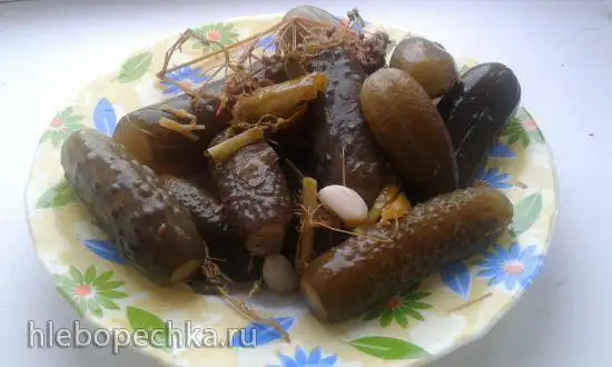Огурцы «Ядреные» (соленые, как из бочки)