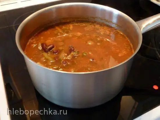 Рассольник с фасолью