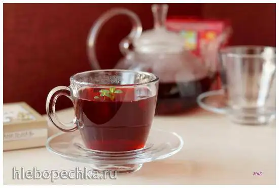 Чай с ежевикой