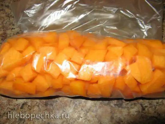 Замораживаем тыкву