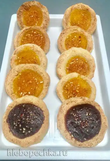 Ватрушки с джемом без белой муки, масла и сахара