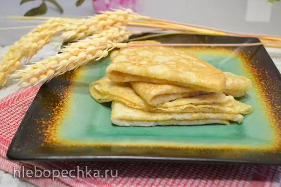 Масляничные кокосовые блины без глютена