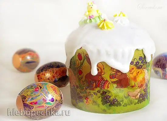 Кулич заварной из «ночного» теста