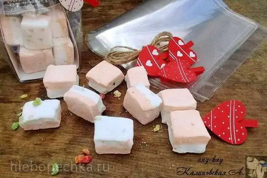 Маршмеллоу с цукатами и апельсиновым джемом