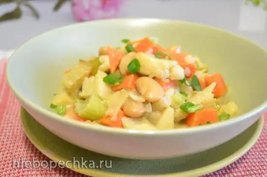 Рагу овощное с фасолью в кокосовом молоке