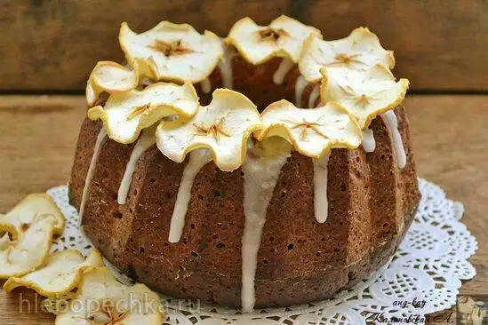 Пряный яблочный кекс