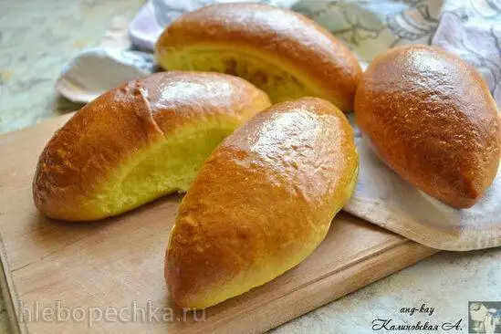Постные пирожки из заварного теста с куркумой