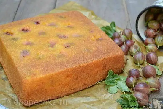 Пирог-кекс с крыжовником