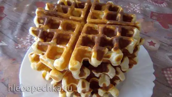 Творожные вафли от И. Лазерсона в вафельнице Gfgrill GF-020 Waffle Pro