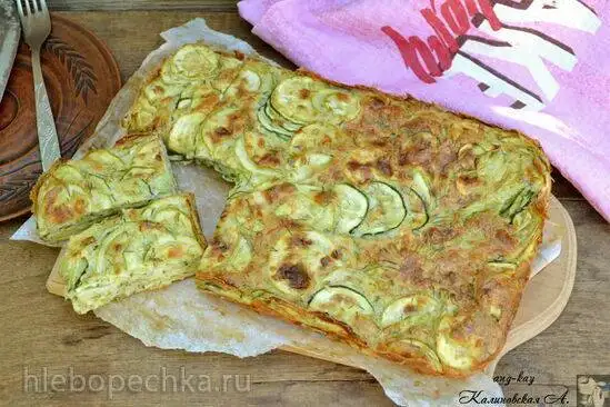 Кабачковый пирог «Невидимый»