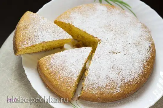Пирог с молоком и сырой тыквой