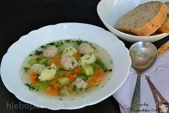 Овощной суп с фрикадельками