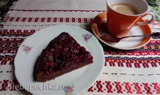 Галета цельнозерновая шоколадная с вишней