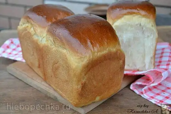 Молочный хлеб на заварке танг-жонг