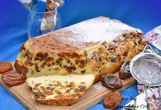 Творожная запеканка с финиками и курагой от Э. Хименеса