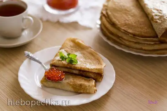 Блины на излишках закваски