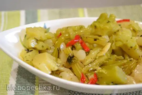 Капустные кочерыжки в маринаде