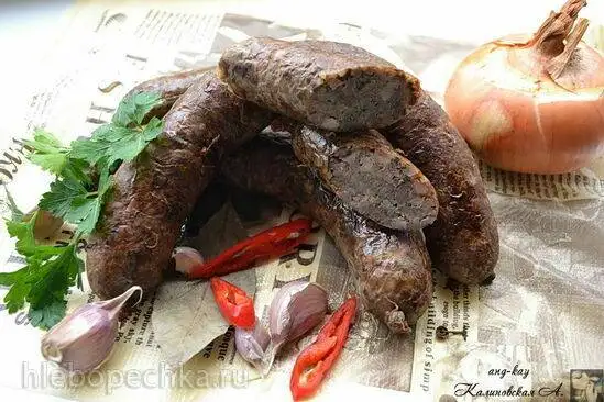 Колбаса печеночная с гречкой