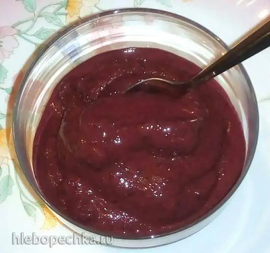 Черничный айс-йогурт без сахара (для полезного питания)