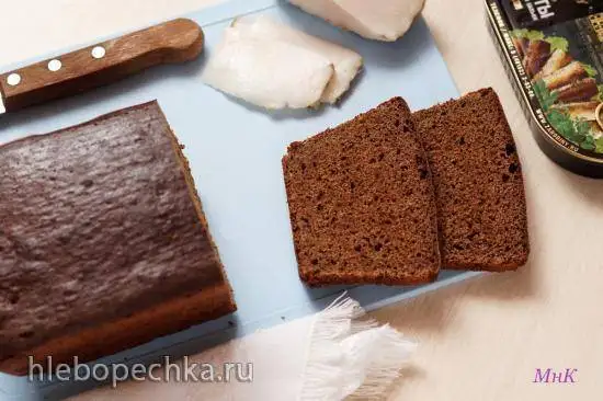 Бородинский хлеб высшего сорта на ржаной закваске