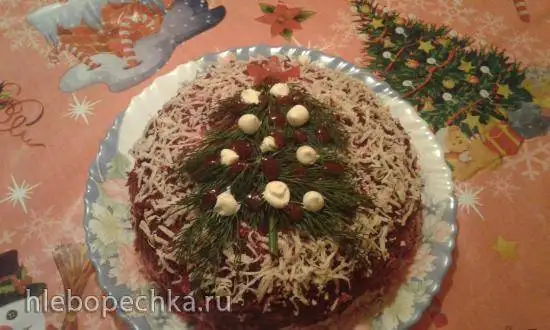 Салат со свеклой и куриной печенью