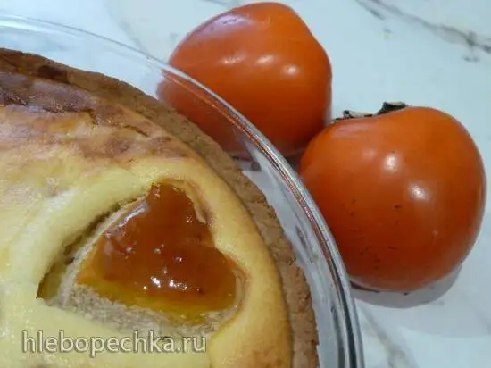 Пирог с творогом и хурмой «Сердцеедка»