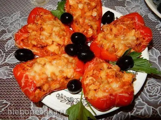 Лодочки из перца в духовке