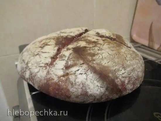 Крестьянский хлеб с мёдом на зрелой закваске