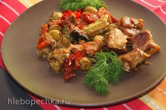Мясо в греческом стиле