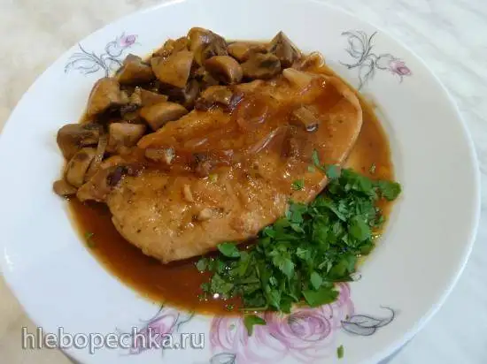 Отбивные под грибным соусом «Куриный соблазн»