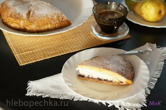 Пирог с рикоттой и вишней (Crostata ricotta e visciole)