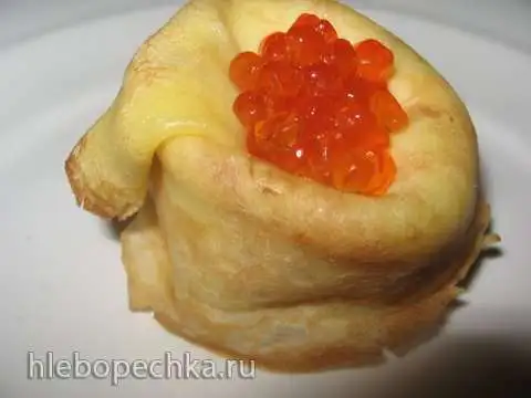 Блины - красивая подача