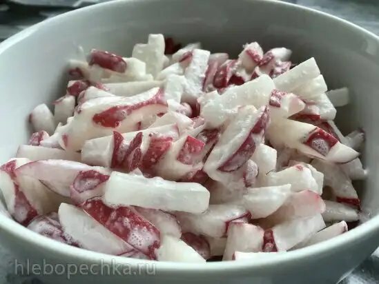 Салат из редиски бабушкин