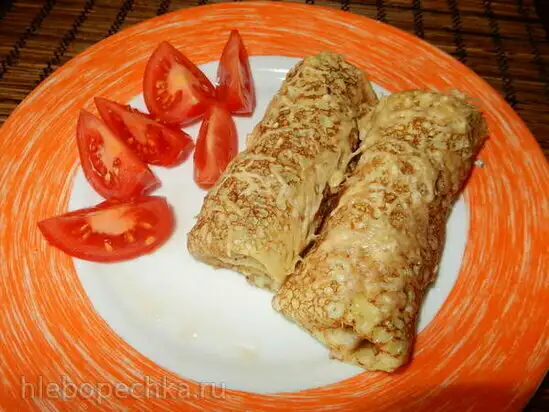 Кабачковые блинчики с начинкой
