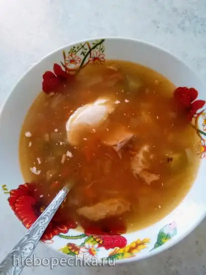 Легкая рыбная солянка