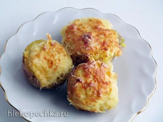 Картофель фаршированный сыром (+видео)