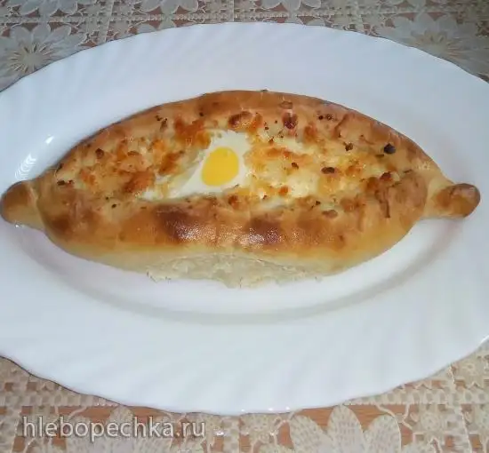 Хачапури-лодочки с творожно-сырной начинкой