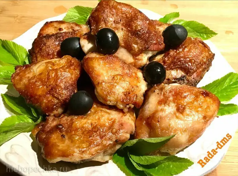 Куриные бедра, запеченные в гриле Ninja (аэрофритюрница, духовка, неконтактный гриль)