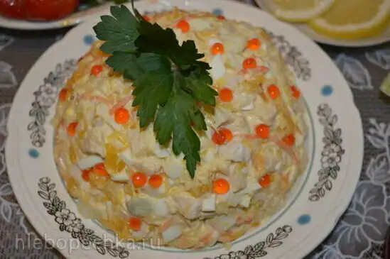 Салат «Озорной цыпленок»
