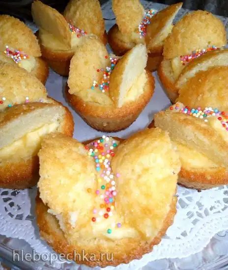 Кексы «бабочки»