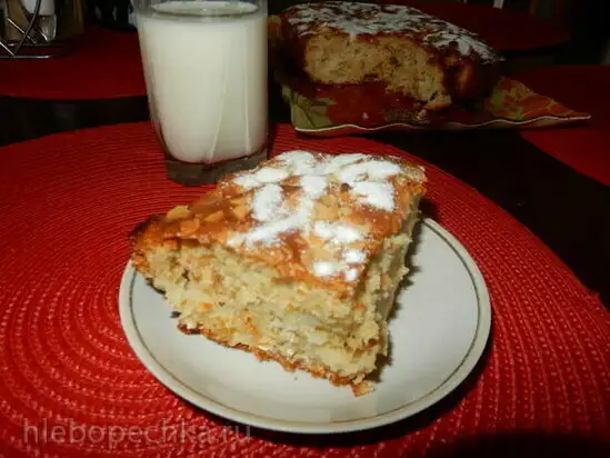 Пирог овсяно-яблочный