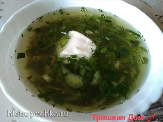 Холодник из щавеля, который... шпинат