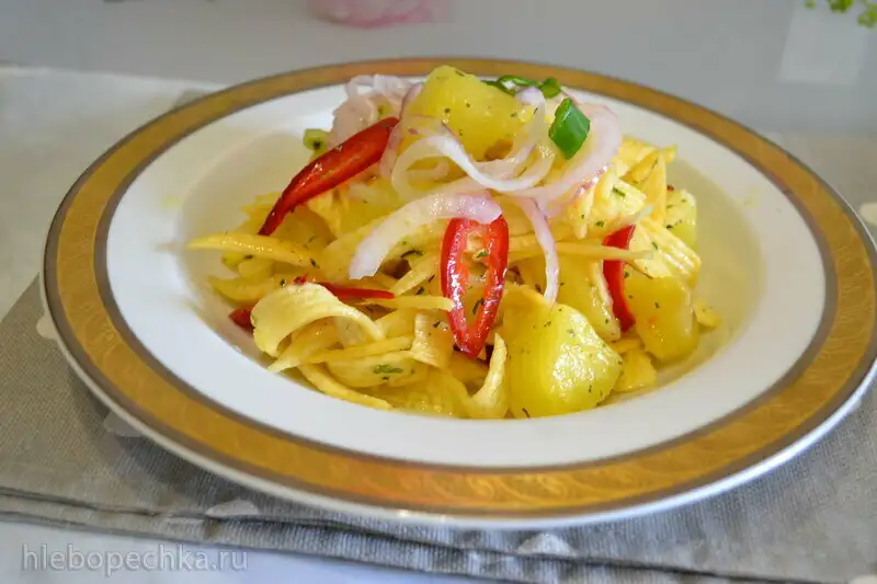 Салат из репы с ананасом