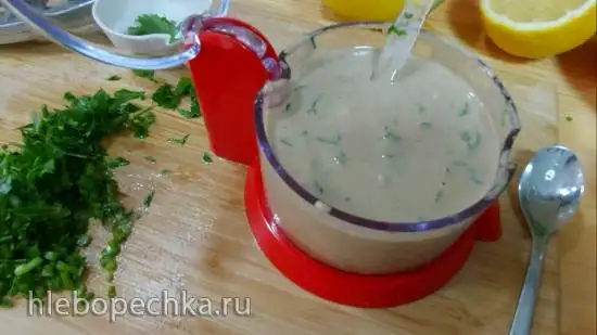 Соус Тахини из кунжутной пасты (+видео)