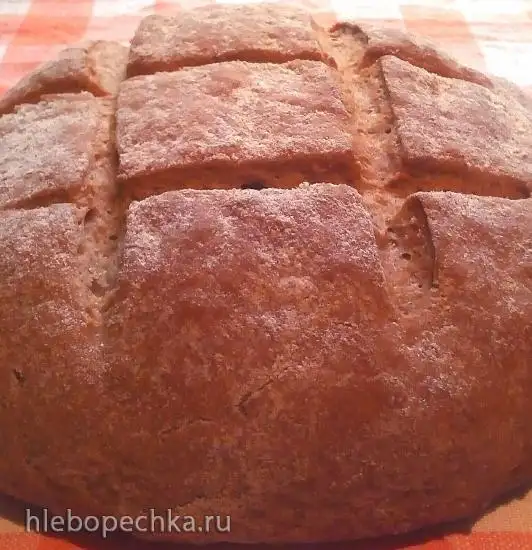 Дрожжевой хлеб из цельнозерновой пшеничной муки