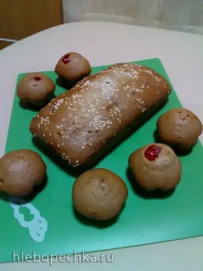 Кексы на кефире с вареньем