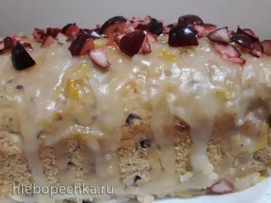 Кекс с апельсином и клюквой