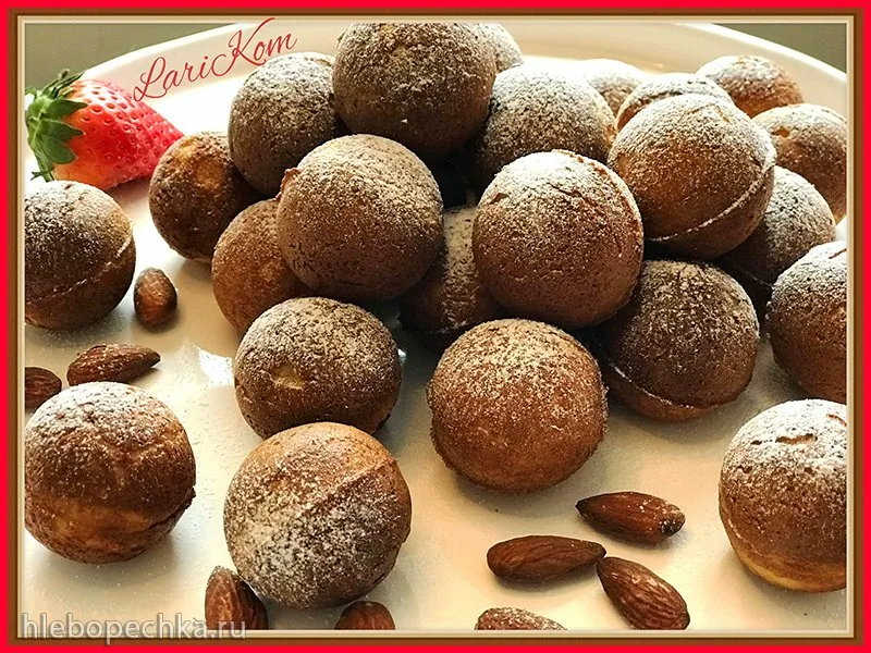 Миндальные (безглютеновые) пончики в электрической такоячнице