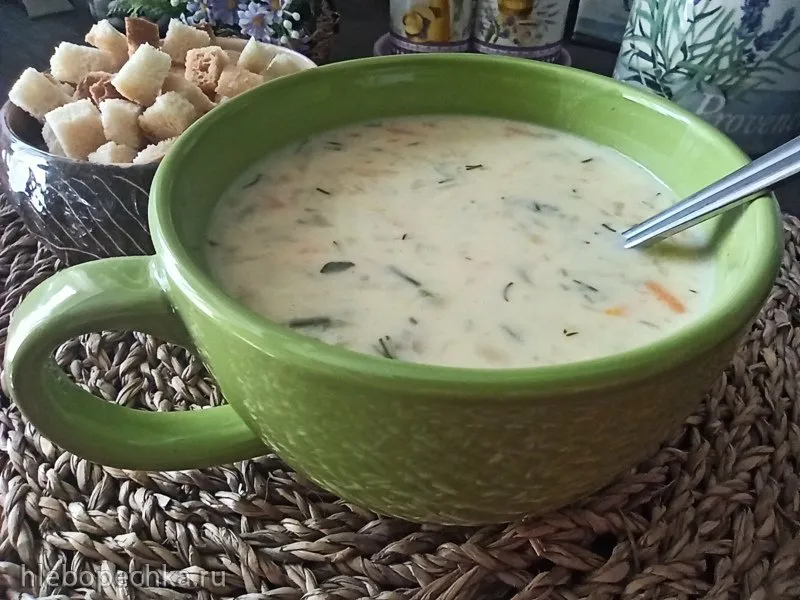 Сырный суп с тëртым картофелем в мультиварке (+видео)