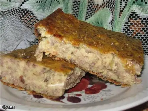 Пудинг из куриных сердечек